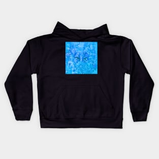 Beautiful Creature Artwork in Vivid Blue Kids Hoodie